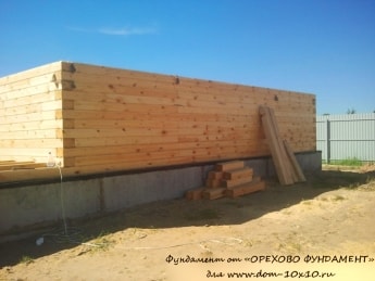Строительство коробки дома на фундаменте